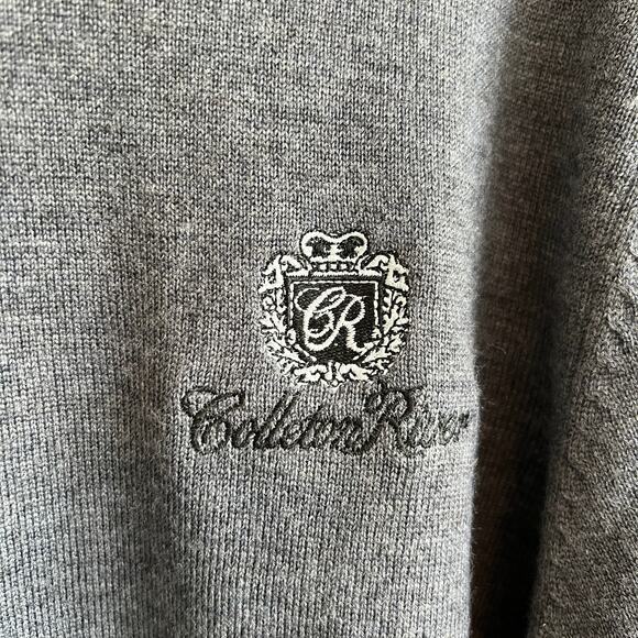 Jack Nicklaus Merino Wool Sweater Pullover Mock Neck Sleeve Grey Colleton River - Picture 3 of 5